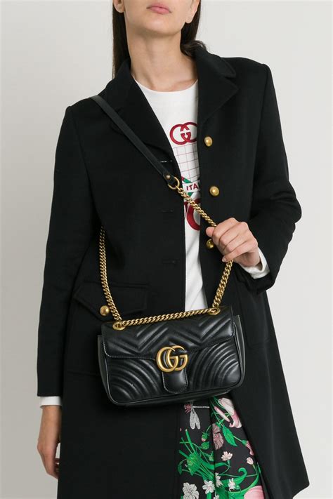 gucci marmont small flap bag|Gucci Marmont bag small size.